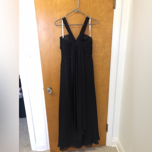 Black Chiffon Bridesmaids Dress - Picture 2 of 4